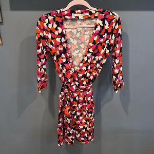 DIANE von FURSTENBERG | EUC New ‘Julian Two’ Cotton/Silk Wrap Dress sz 2